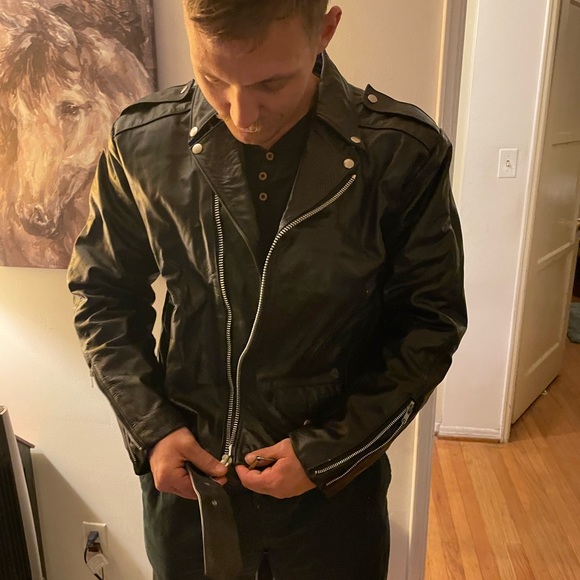 Men’s genuine Leather Jacket - Picture 2 of 4